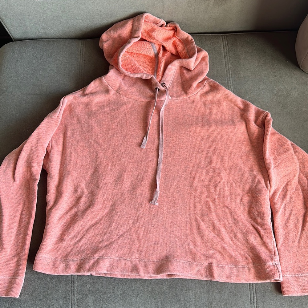 Free People Cropped Hooded Sweatshirt